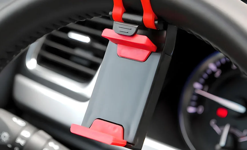 Compact Steering Wheel Phone Dock